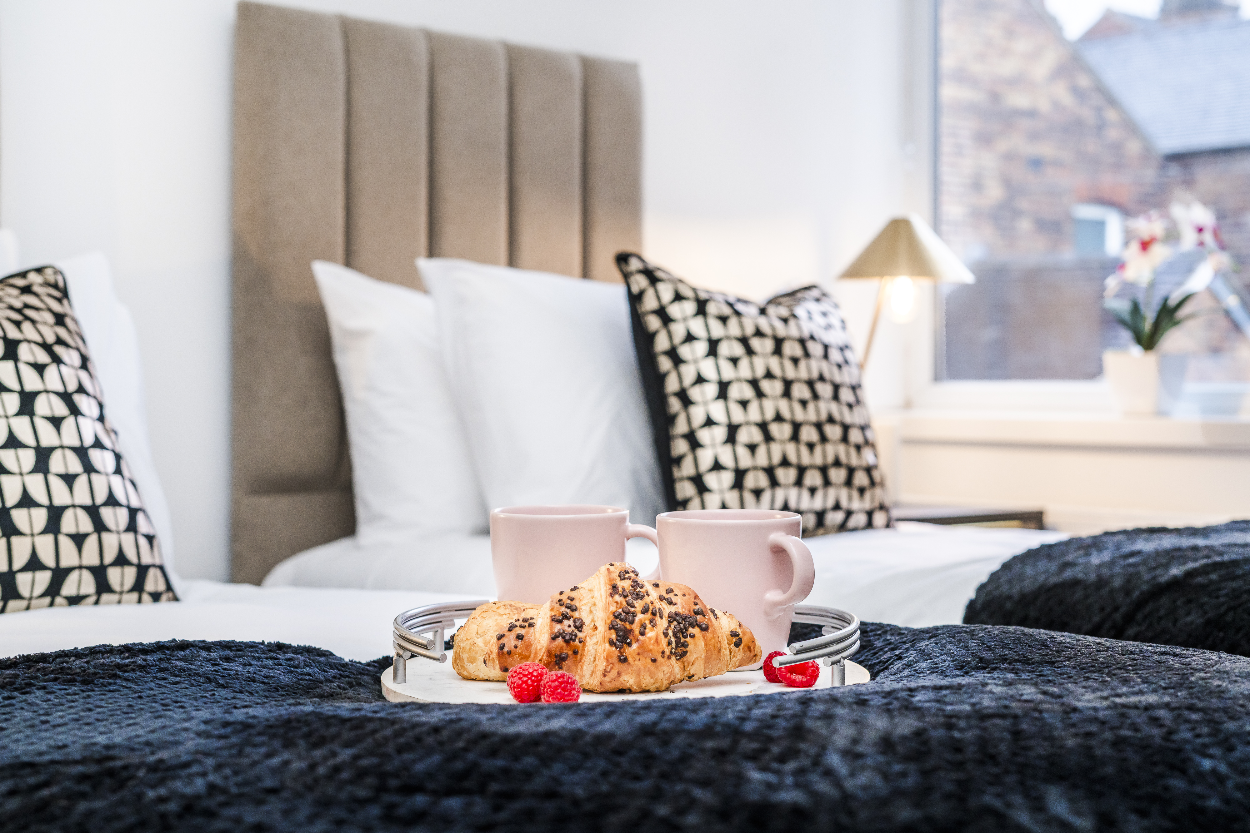 The Weaver living room detail - stylish serviced accommodation Staffordshire